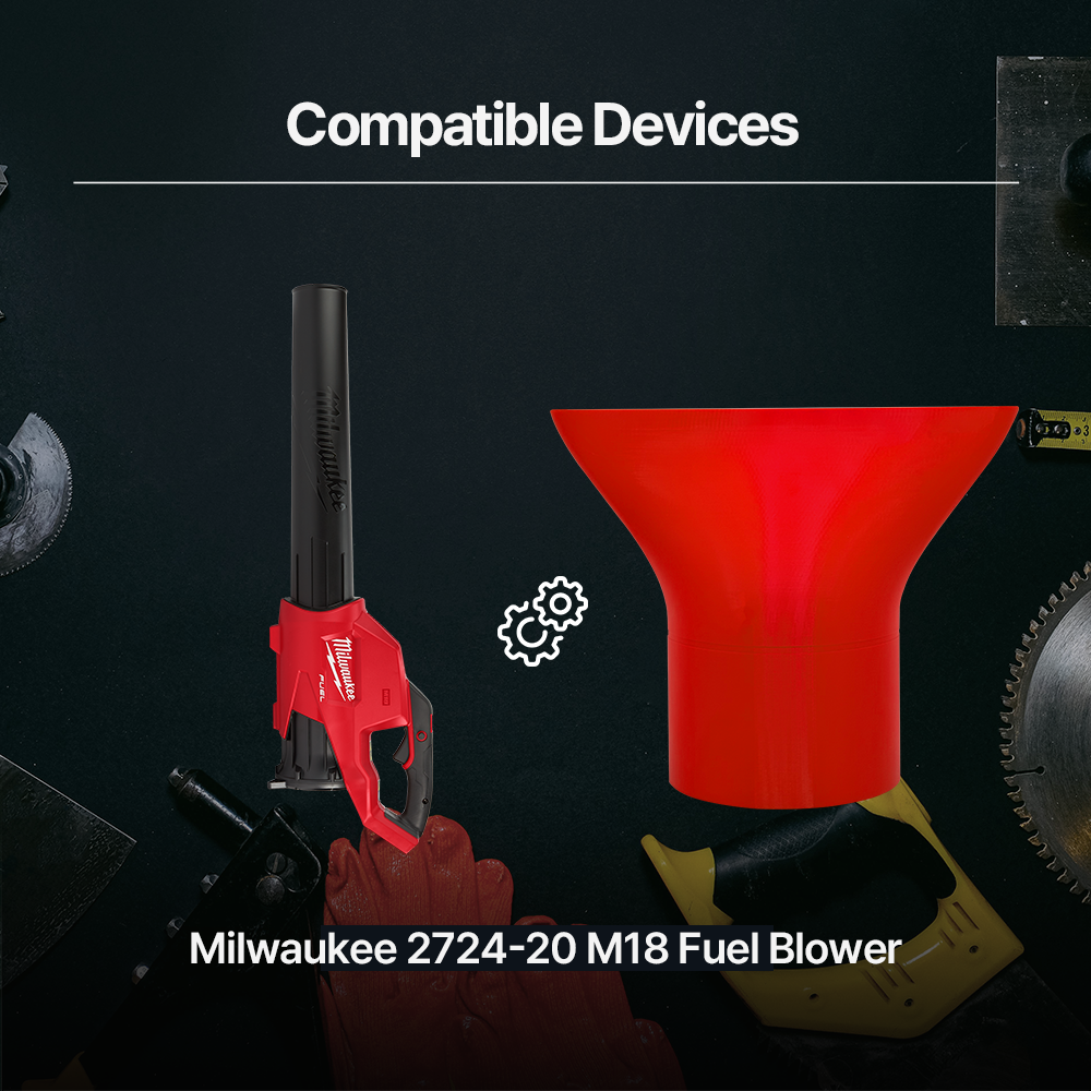 Milwaukee M18 Fuel Blower Super Stubby Sweeper Nozzle – Shortened Design for Powerful & Focused Airflow Ideal