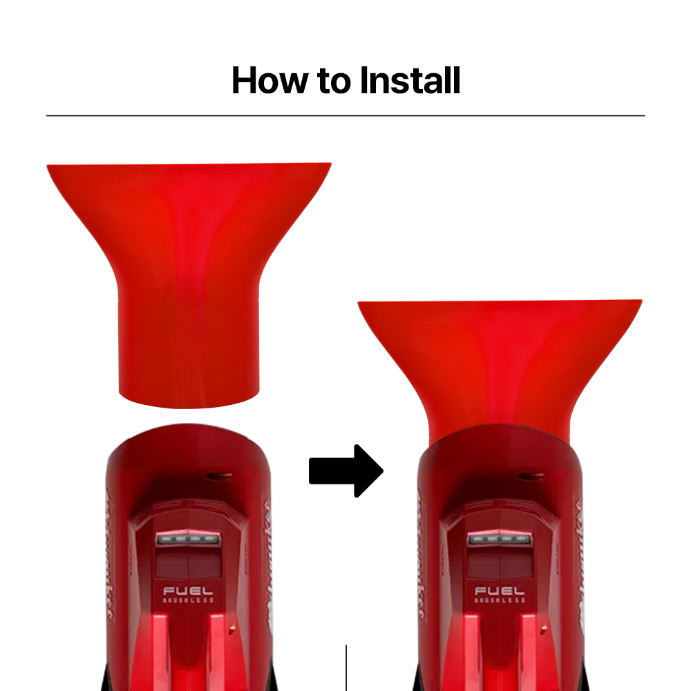 Milwaukee M18 Fuel Blower Super Stubby Sweeper Nozzle – Shortened Design for Powerful & Focused Airflow Ideal