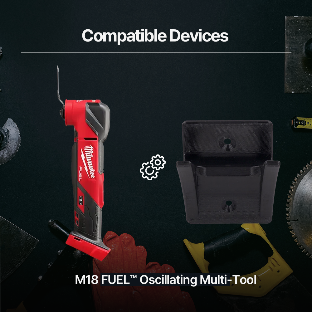 Milwaukee M18 Grinder Wall Mount – Secure Storage – Heavy-Duty Organizer – PETG Durable - Power Tool Accessories