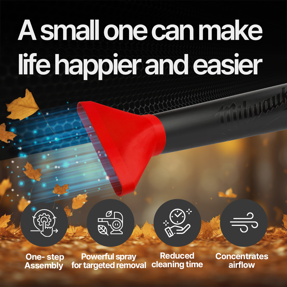 Milwaukee M18 Leaf Blower Nozzle – Adjustable Air Nozzle for M18 Blower Great for Focused Airflow in Lawn and Garden