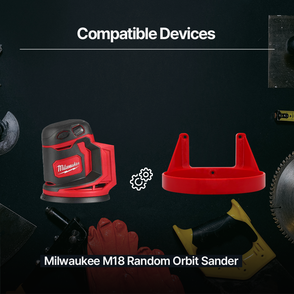 Milwaukee M18 Sander Mount – Sturdy Mounting Bracket for M18 Cordless Sander Ideal for Workshop Organization - Power
