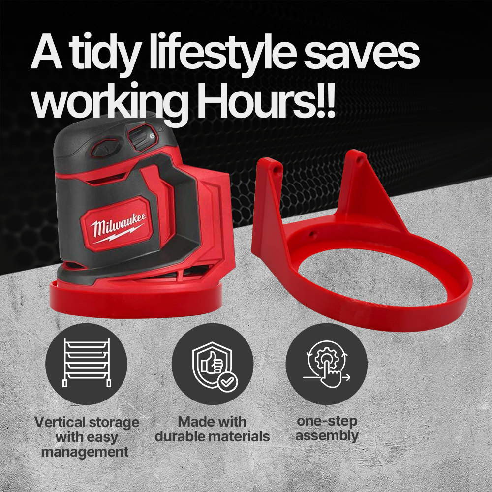 Milwaukee M18 Sander Mount – Sturdy Mounting Bracket for M18 Cordless Sander Ideal for Workshop Organization - Power
