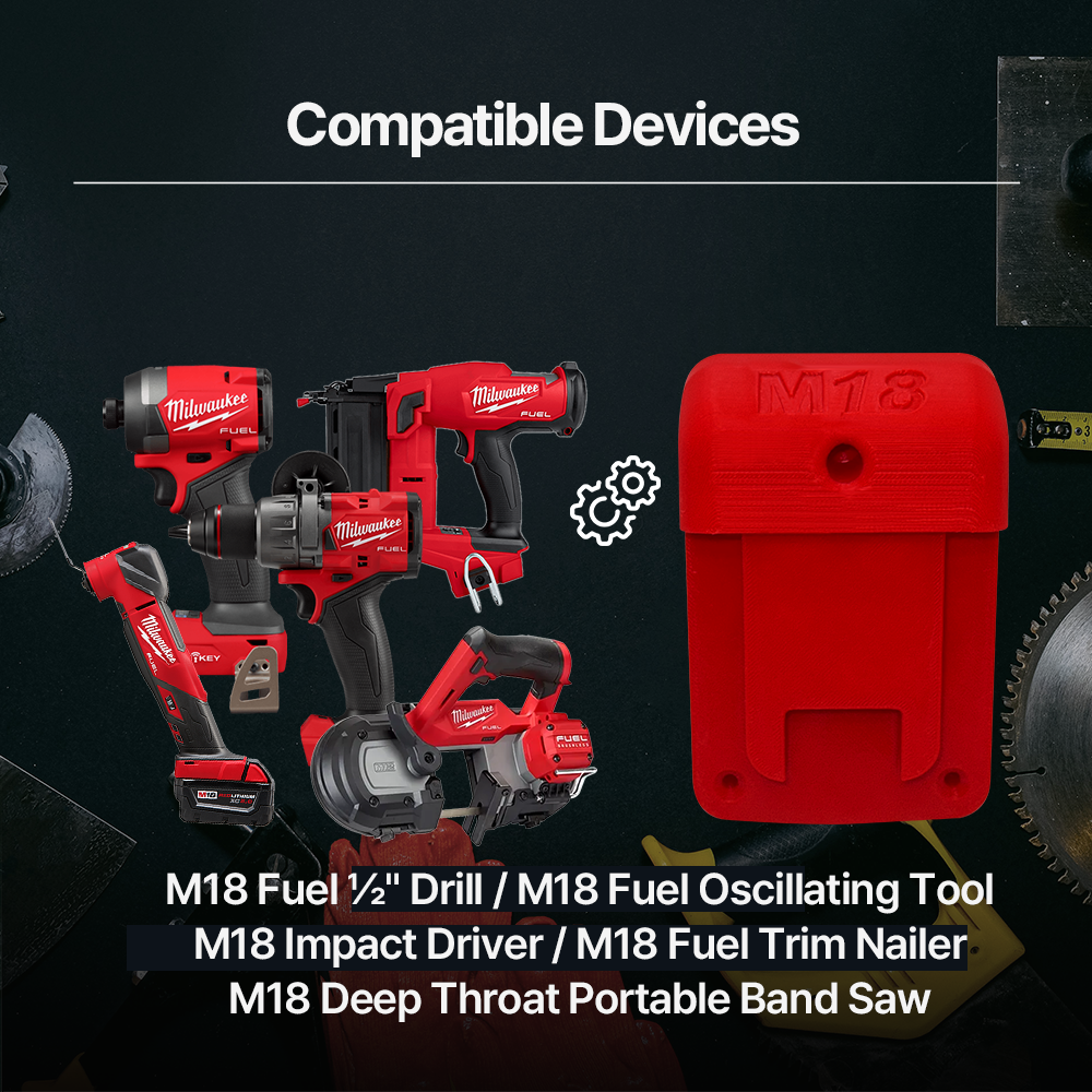 Milwaukee M18 Tool Hanger Wall Mounted Power Tool Organizer for Garage & Workshop - Power Tool Accessories
