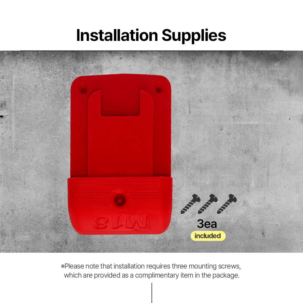 Milwaukee M18 Tool Hanger Wall Mounted Power Tool Organizer for Garage & Workshop - Power Tool Accessories
