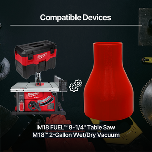 Milwaukee Table Saw to Vacuum Adapter – Dust Collection Adapter for Milwaukee Table Saw Ideal for Cleaner Workspaces