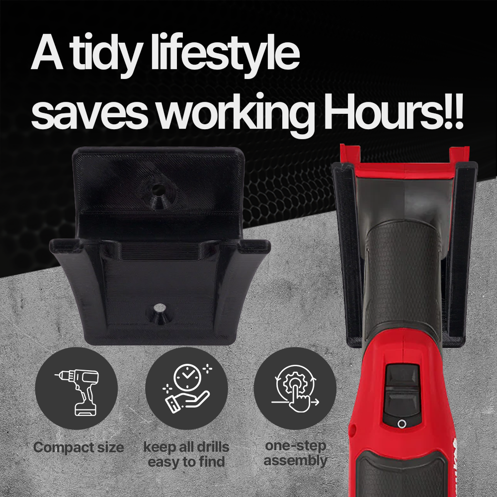 Milwaukee Tool Hangers – Wall-mounted tool holder for Milwaukee 18V tools – Keeps your workspace tidy and tools easily