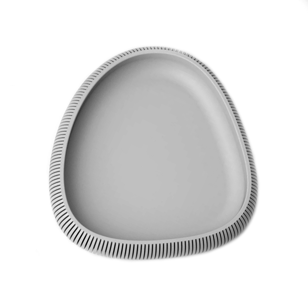 Modern Asymmetric Tray – Peacock Blue Bluish Green & Gray Eco Friendly PLA Minimalist Organizer for Desk & Home