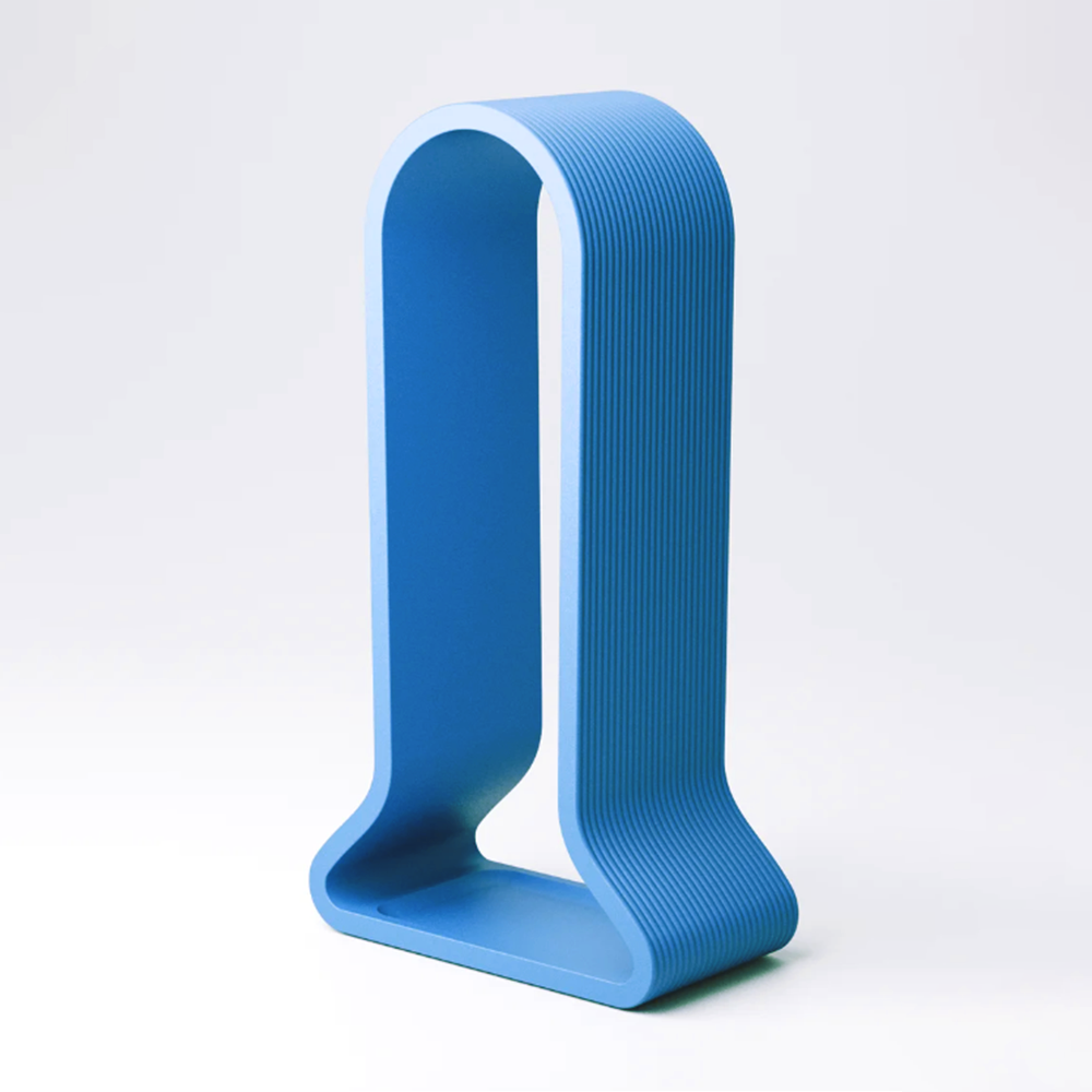Modern Desk Headphone Stand – Black & Sky Blue Eco Friendly PLA Desk Organizer Minimalist Design Sky Blue Furniture
