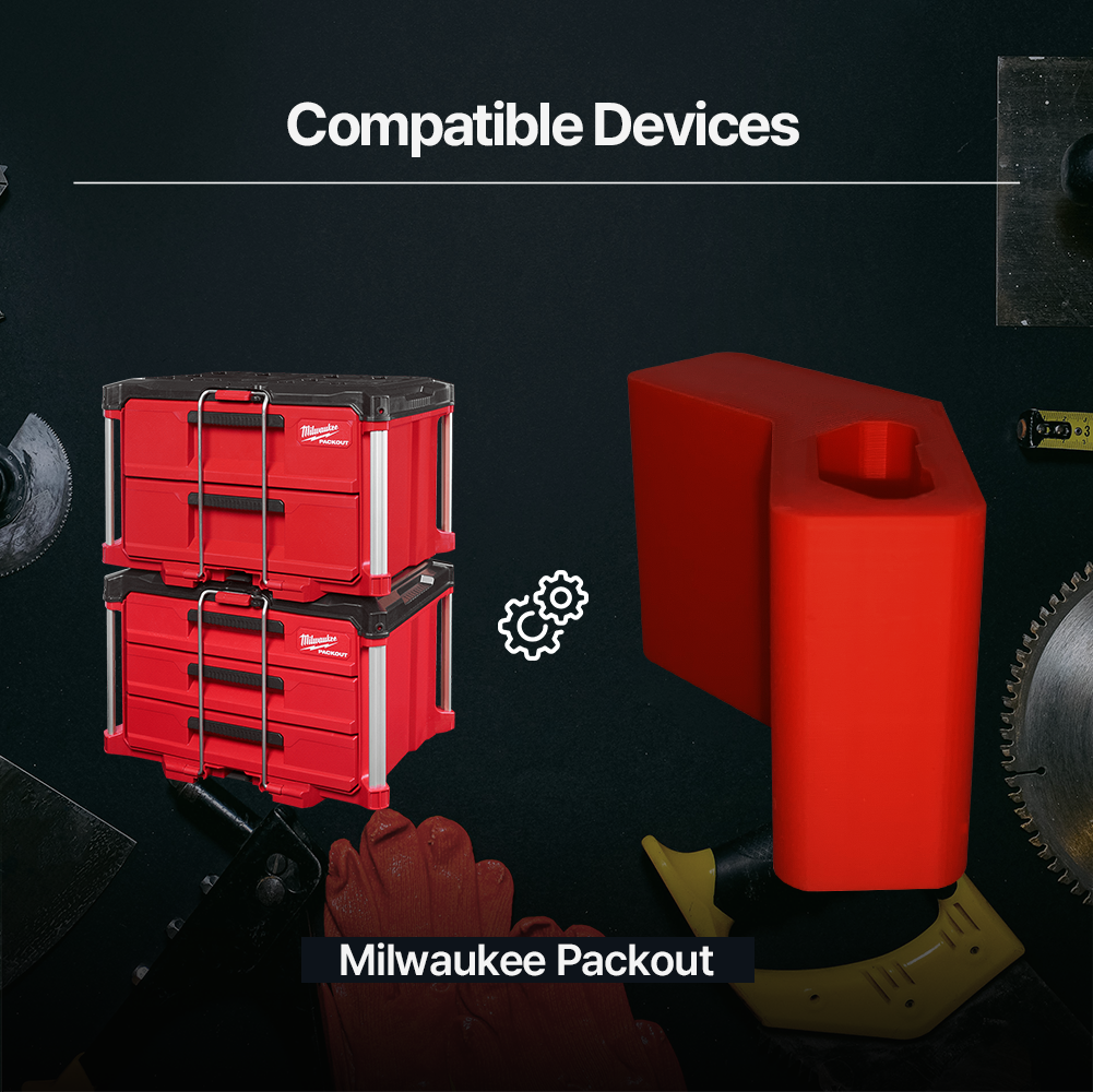 Milwaukee Packout Rail Bracket 4ea 1set – Durable Mounting Bracket for Milwaukee Packout System Perfect for Tool