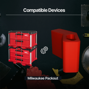 Milwaukee Packout Rail Bracket 4ea 1set – Durable Mounting Bracket for Milwaukee Packout System Perfect for Tool