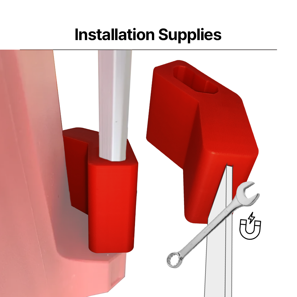 Milwaukee Packout Rail Bracket 4ea 1set – Durable Mounting Bracket for Milwaukee Packout System Perfect for Tool