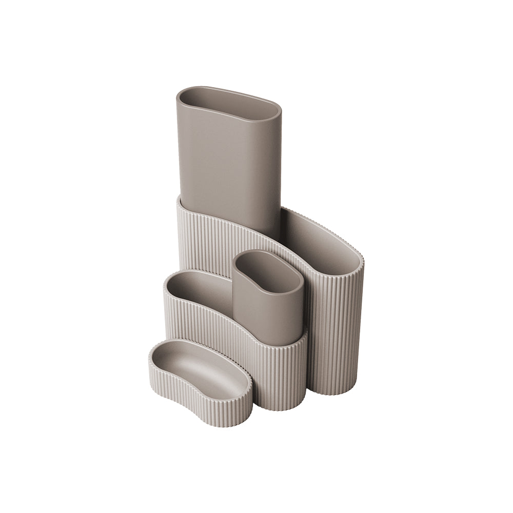 Revolve Desk Organizer – Modular Desktop Storage with 3 Components & 2 Removable Inserts Space-Saving Pen Holder &