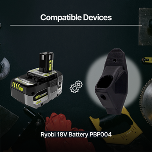 Ryobi Battery Holder - Wall Mount Battery Holder for Ryobi 18V Storage Rack for Batteries – Secure Clip-In Organizer