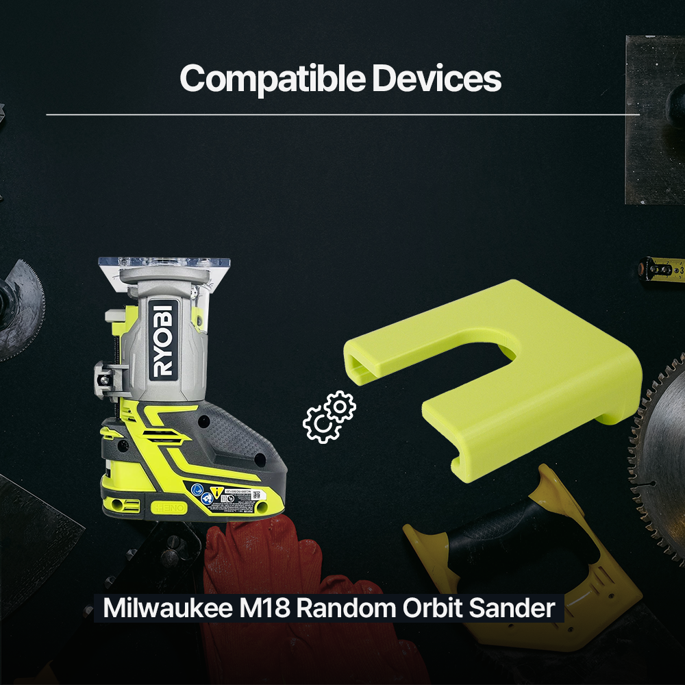 Ryobi Router Mount – Wall or Under-Shelf Holder – Secure Fit – PETG Durable – Easy Install - Power Tool Accessories