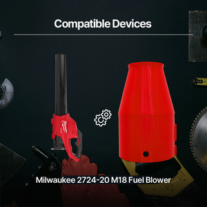 Super Stubby Nozzle for Milwaukee M18 Fuel Blower – High-Velocity Short Airflow Tube for Leaf Blowing Dust Removal &