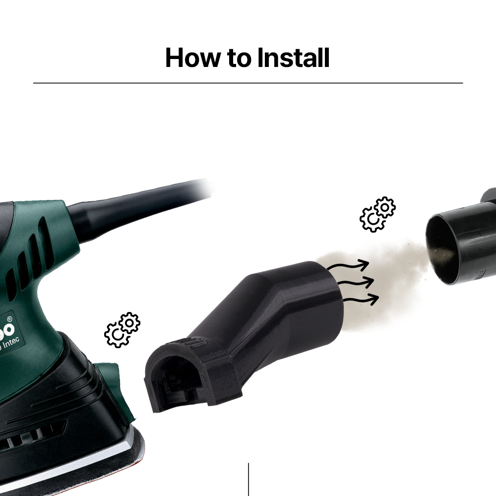 Vacuum Adapter 35mm for Metabo FMS 200 Intec – Dust Extraction Connector – Durable Fit – Easy Installation - Power Tool