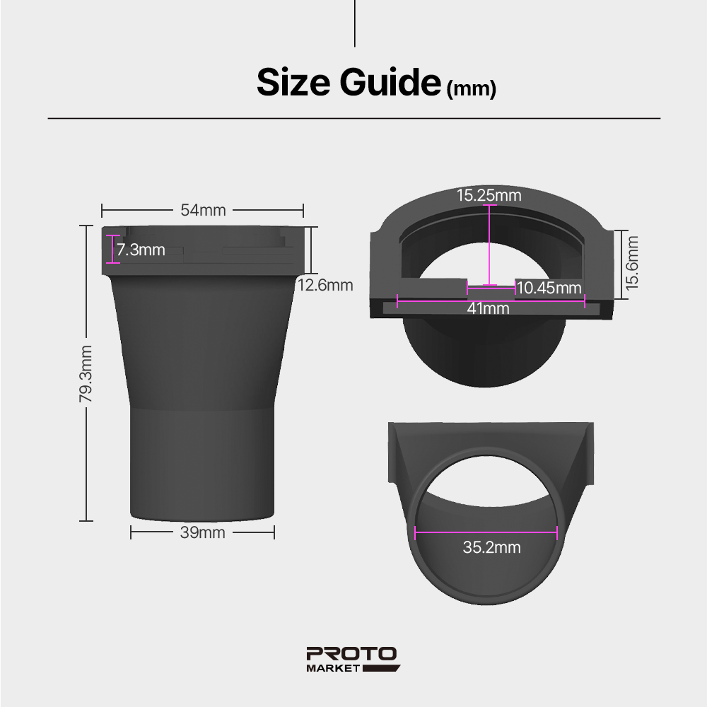 Vacuum Adapter 35mm for Metabo FMS 200 Intec – Dust Extraction Connector – Durable Fit – Easy Installation - Power Tool