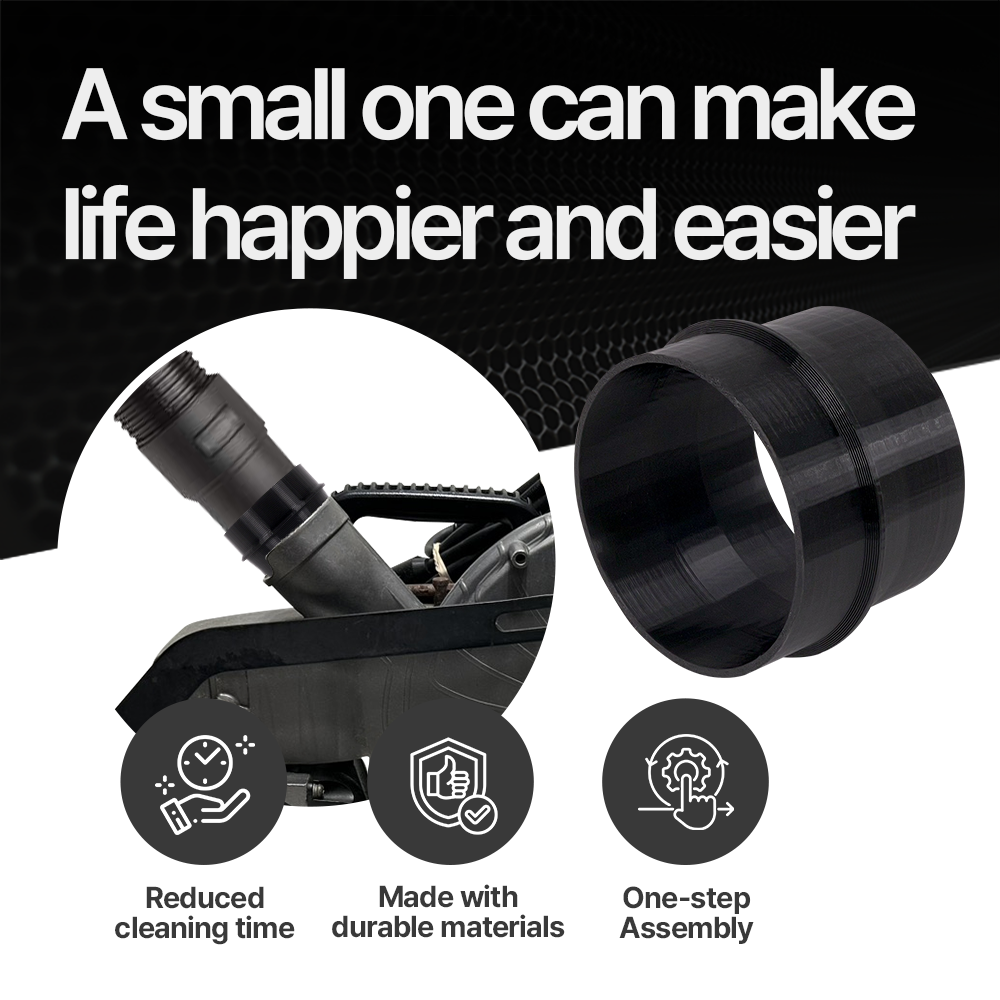 Vacuum Hose Adapter for Hitachi C10FCE Miter Saw – Dust Collection Fitting – 2-1/2’’ to 1-1/4’’ Step Design - Power