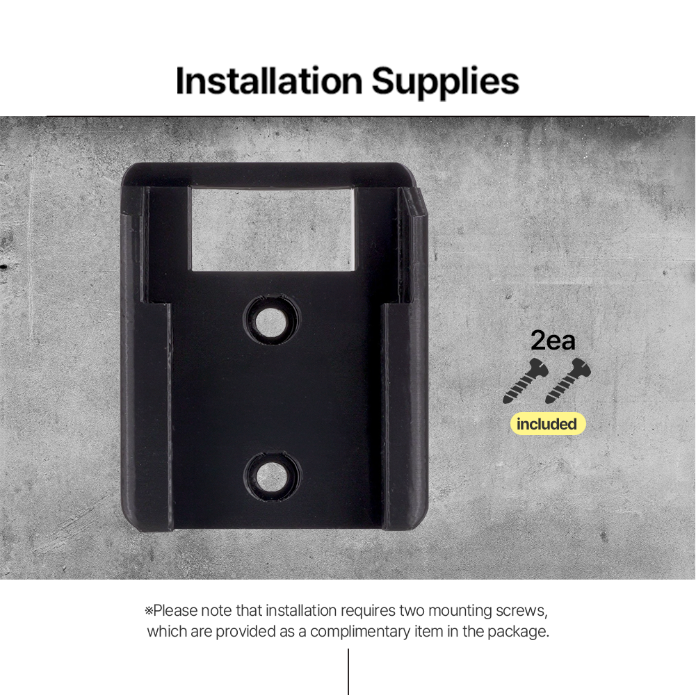 Wall Mount Battery Holder Compatible with Black & Decker 18V PowerConnect – PETG Durable – Easy to Install – Compact