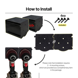 Wall Mount Holder Compatible with Porter Cable 20V Cordless Drill – Compact Tool Organizer – PETG Construction – Easy