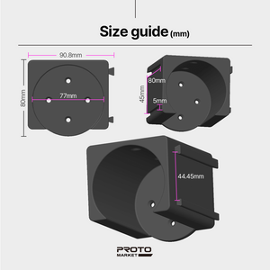Wall Mount Holder Compatible with Porter Cable 20V Cordless Drill – Compact Tool Organizer – PETG Construction – Easy