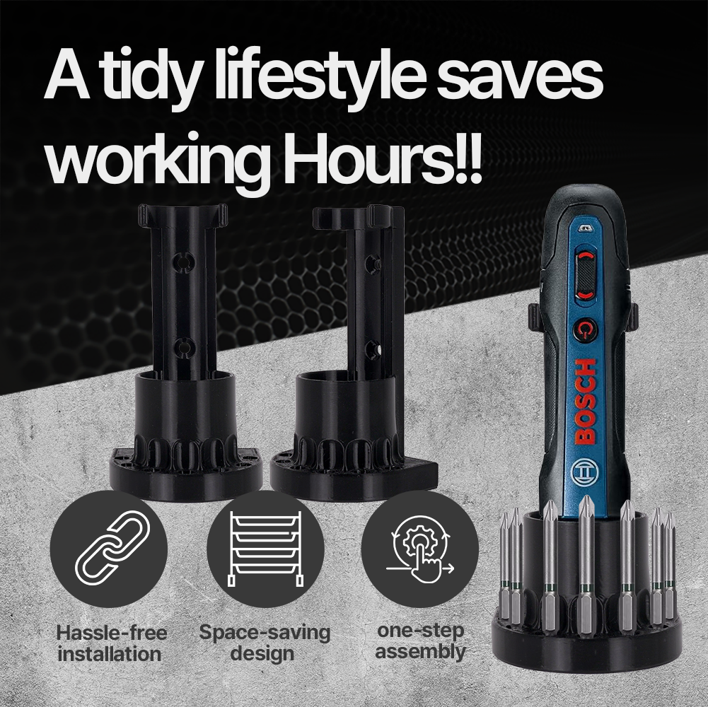 Wall Mount Holder for Bosch Go & Push Drive – Compact Organizer – Durable PETG – Easy Installation - Power Tool
