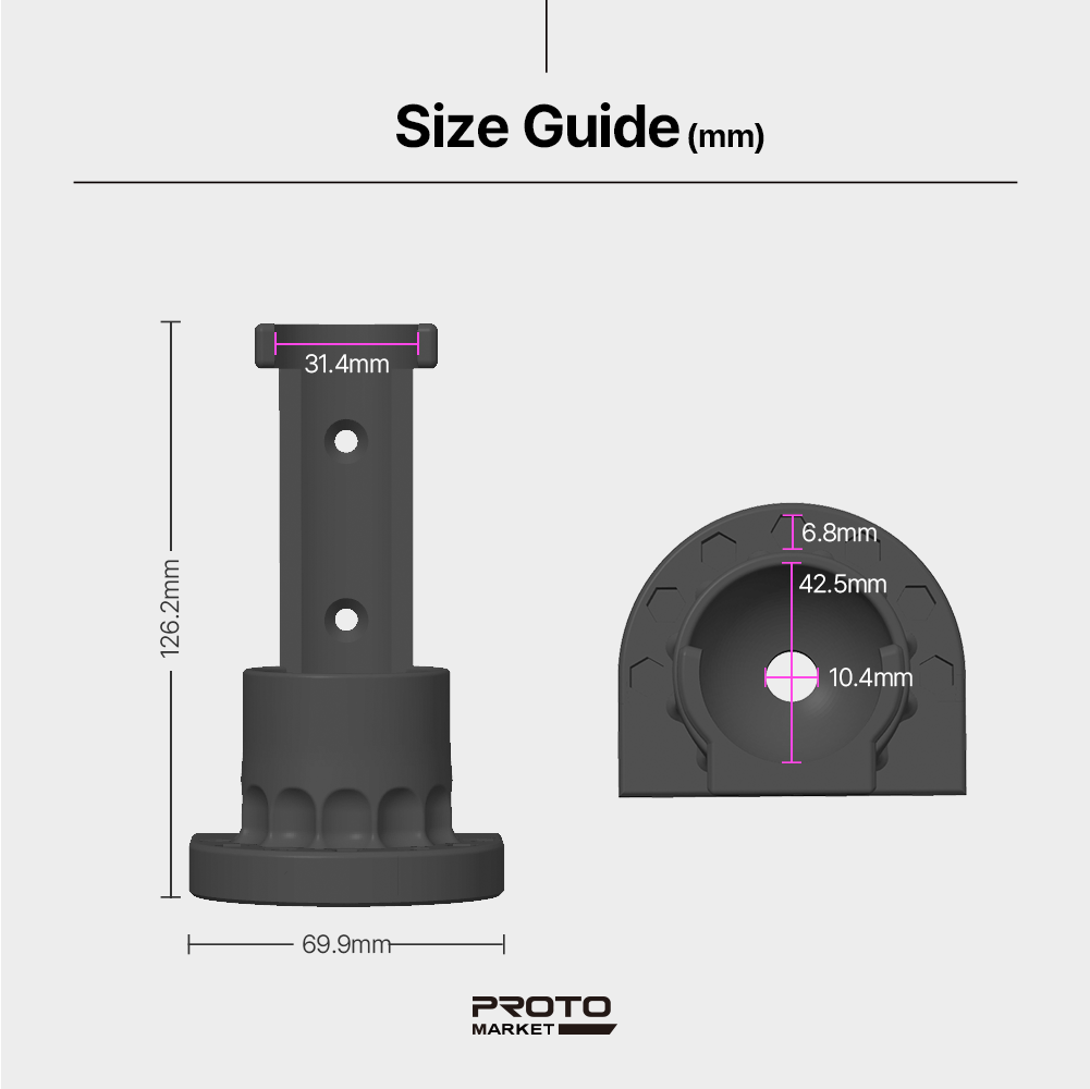 Wall Mount Holder for Bosch Go & Push Drive – Compact Organizer – Durable PETG – Easy Installation - Power Tool