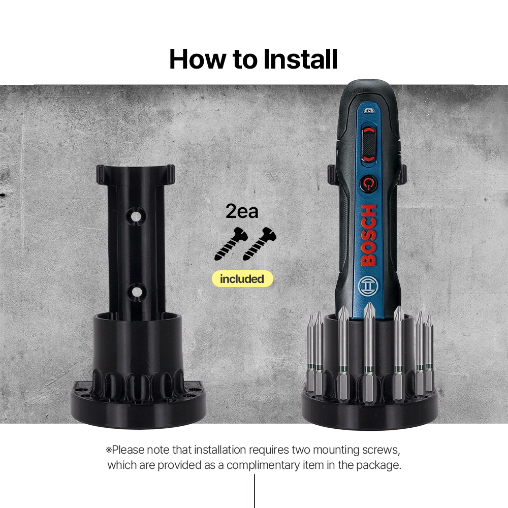 Wall Mount Holder for Bosch Go & Push Drive – Compact Organizer – Durable PETG – Easy Installation - Power Tool